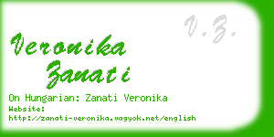 veronika zanati business card